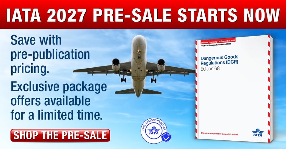 IATA Dangerous Goods Regulations pre-sale advertisement
