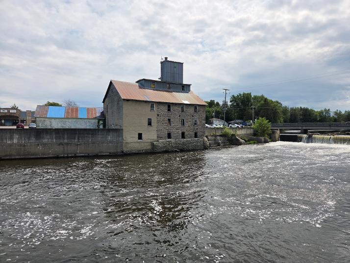 The old mill beside the Châteauguay River in Huntingdon, Québec