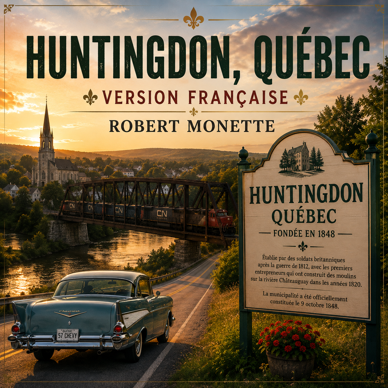 Huntingdon, Québec (Version Française) — song artwork