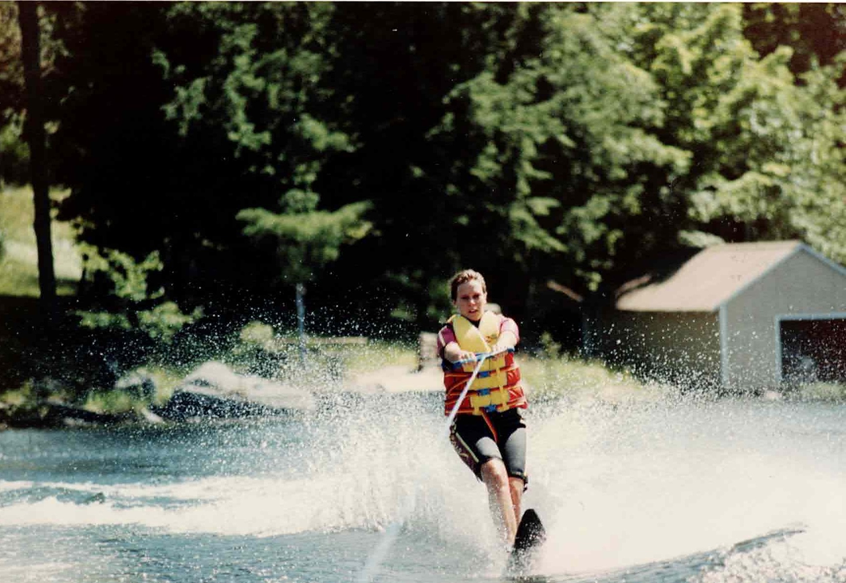 Greg water-skiing