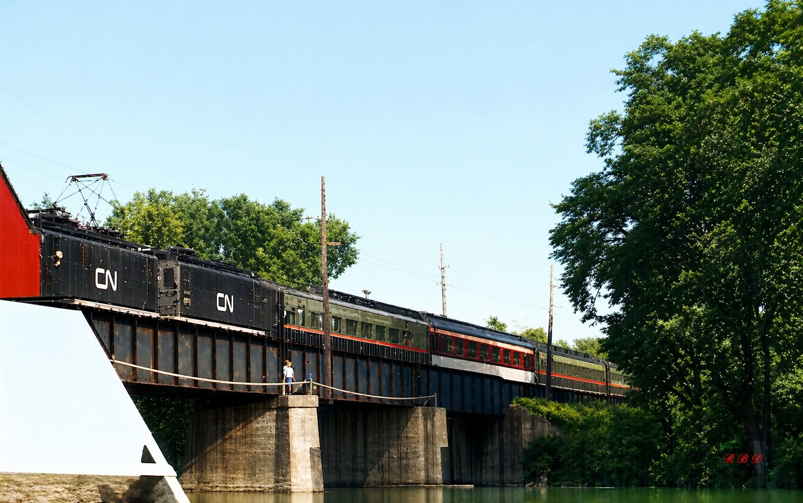 The train bridge we crossed as boys.