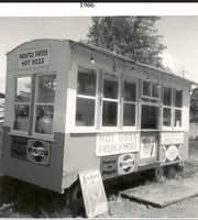 Pivan's hot-dog and chip wagon in Huntingdon