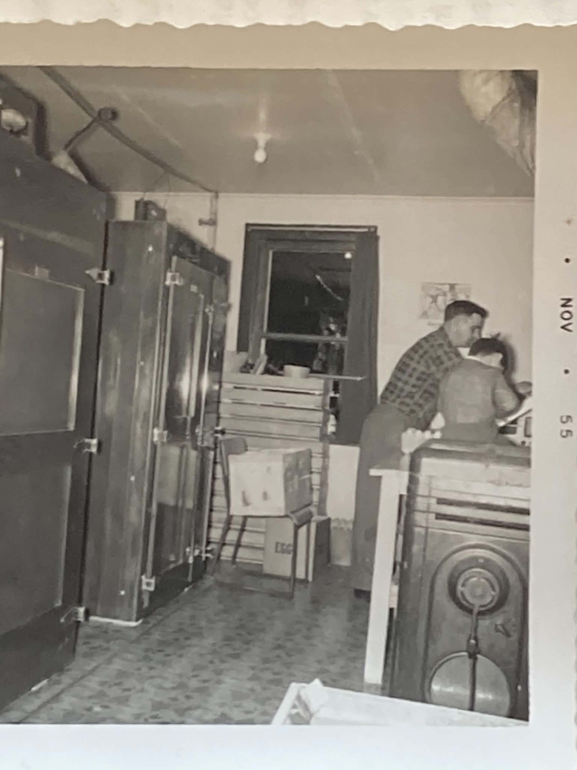 Inside the chicken farm, Newfoundland, 1968