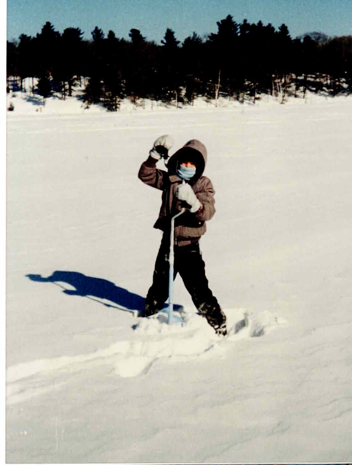 Greg on the ice, 1987