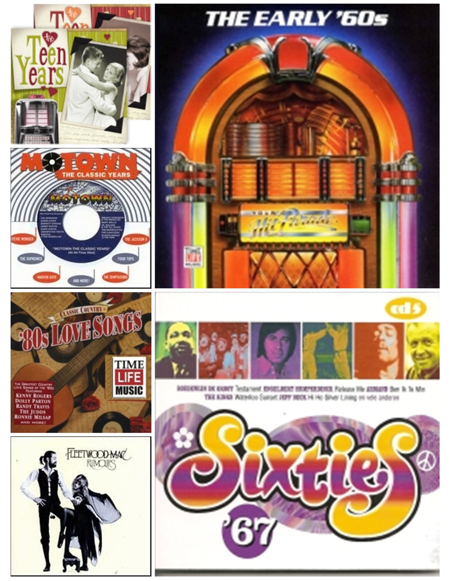 A collage of music memories