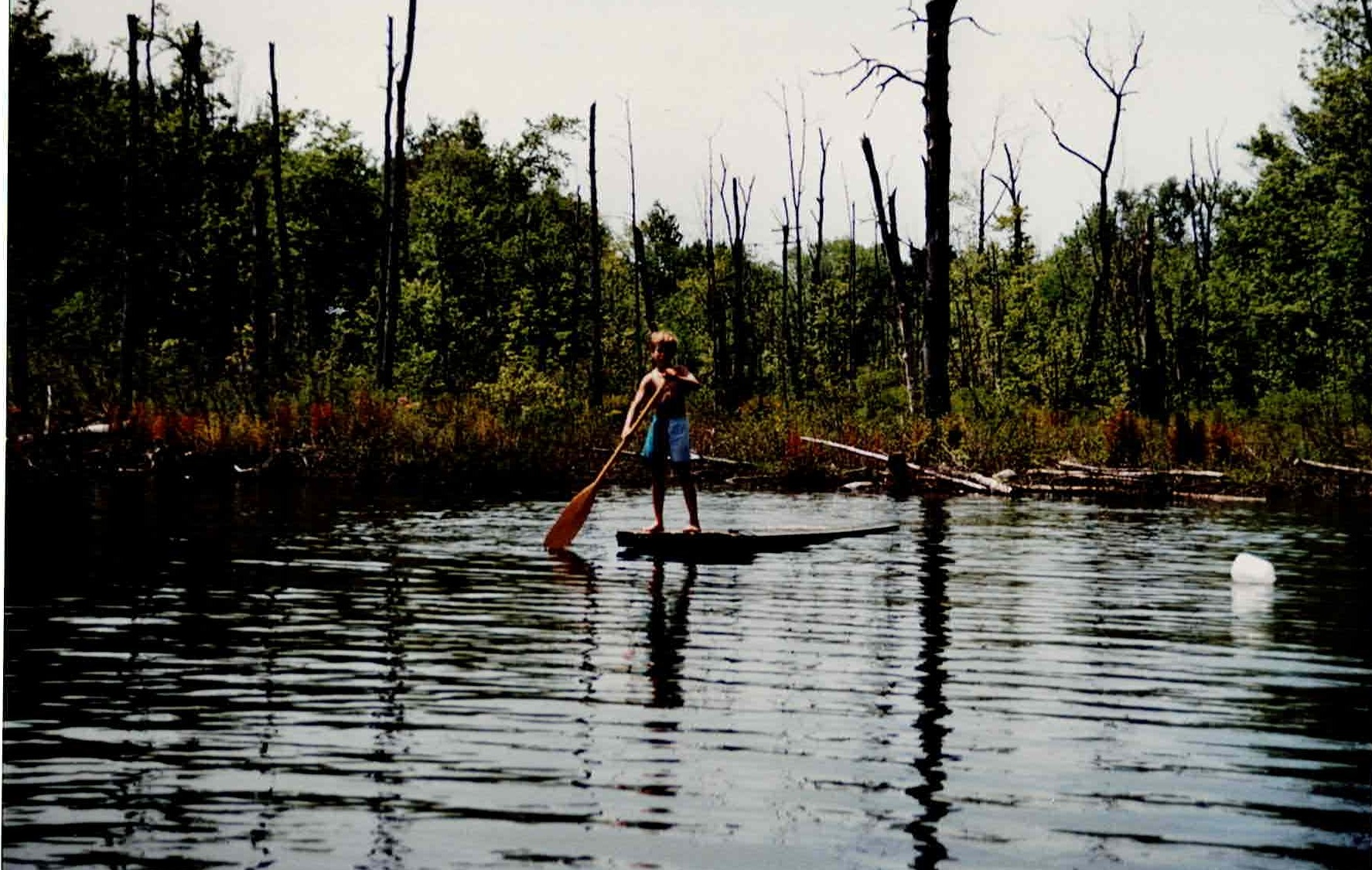 Greg in the swamp, 1986