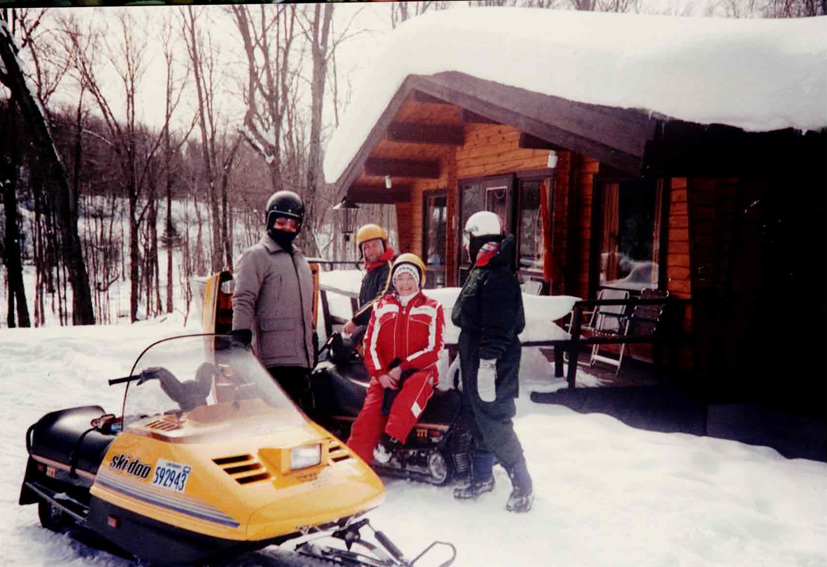 Debbie and her brother, 1987