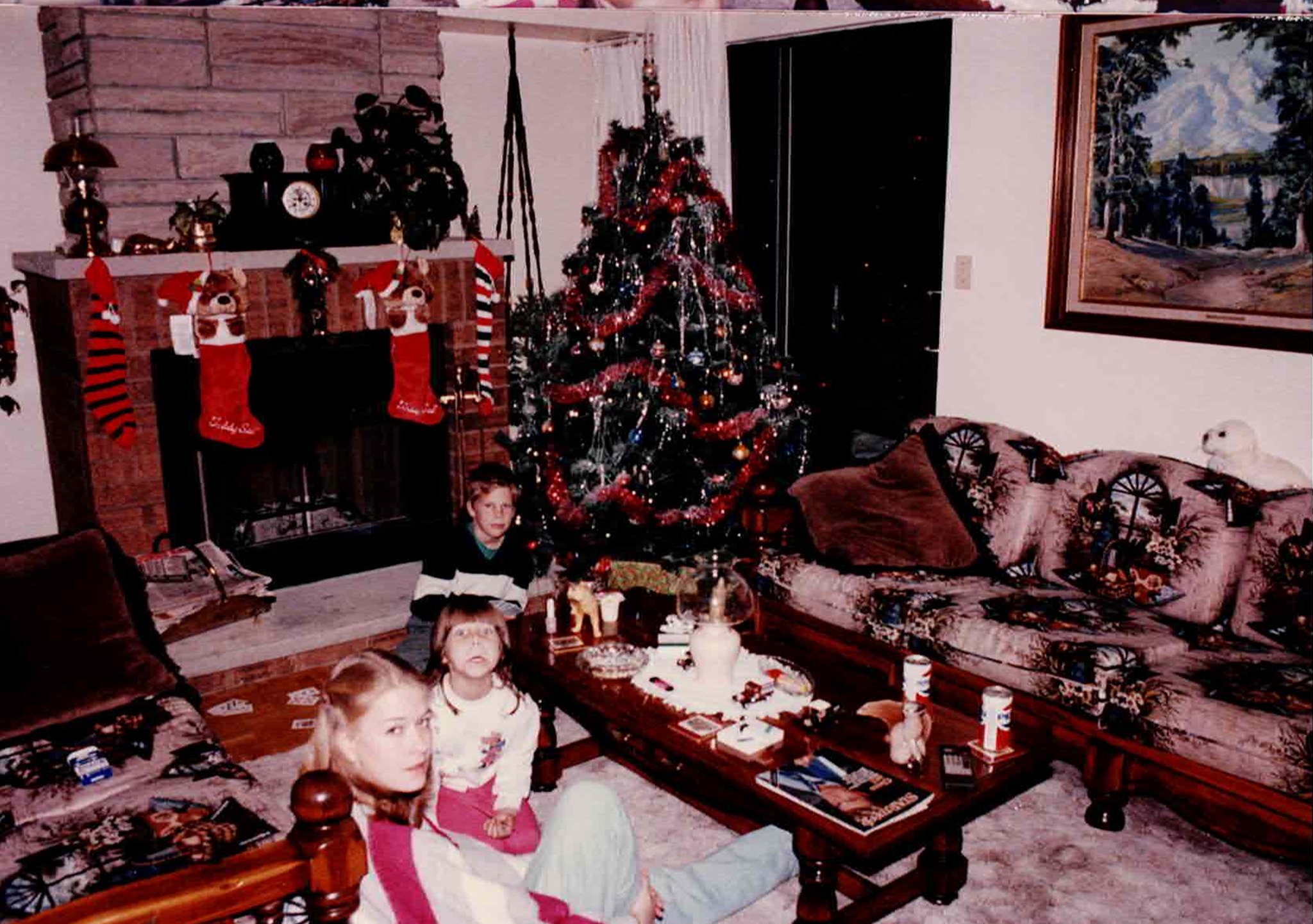 First Christmas in the apartment — Dawn, Greg and Debbie